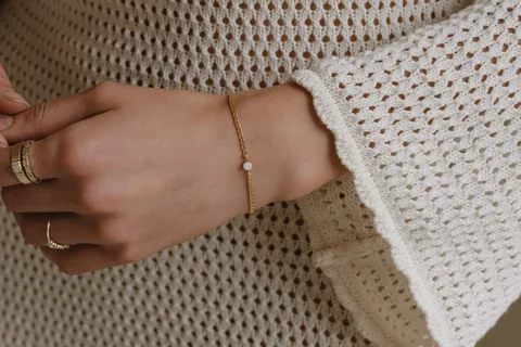 Cremation Marine Chain Bracelet- 14k Gold Filled — product image 2