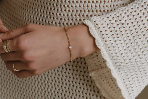 Mothers Milk Thick Curb Chain Bracelet- 14k Gold Filled — product image 6