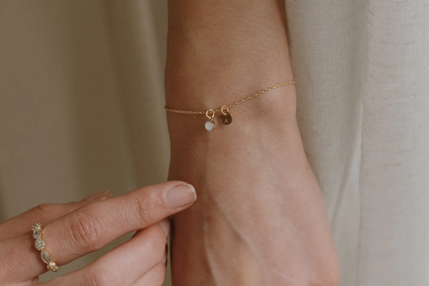 Cremation Charm Bracelet - 14k Gold Filled — product image 2