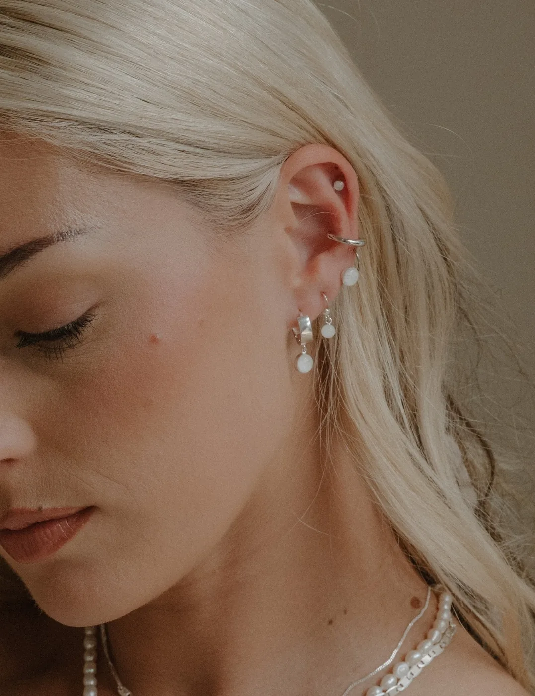 Cremation Drop Fish Hook Earrings - Sterling Silver — product image 3