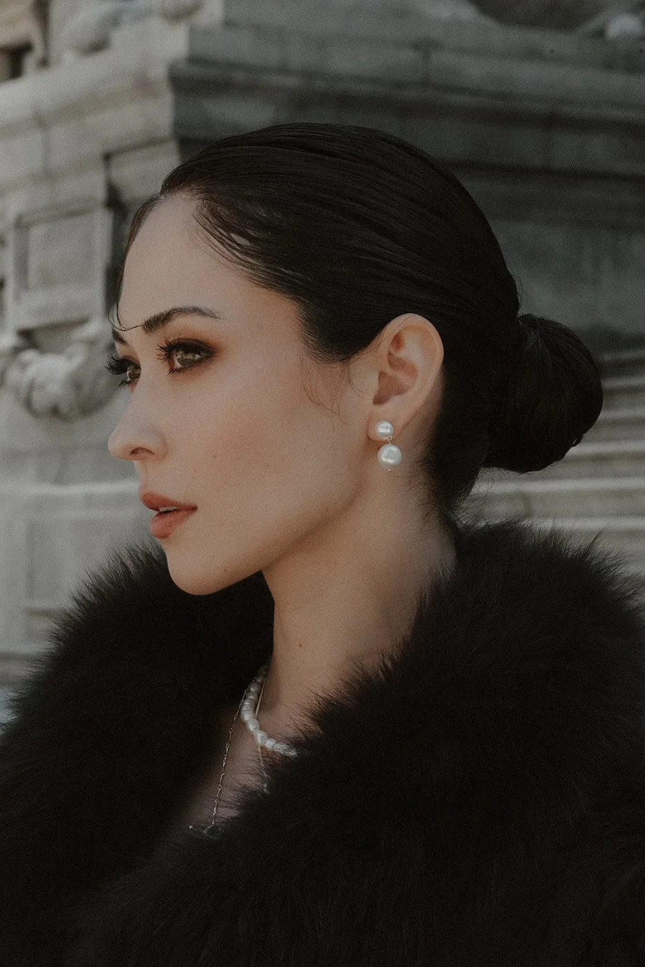 Double Pearl Drop Earrings β product image 6