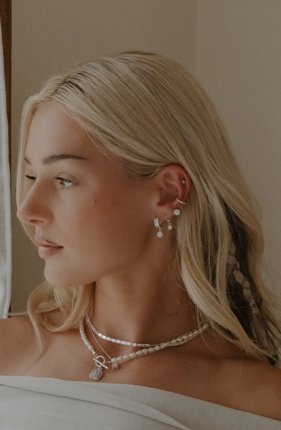 Mothers Milk Drop Fish Hook Earrings- Sterling Silver — product image 3