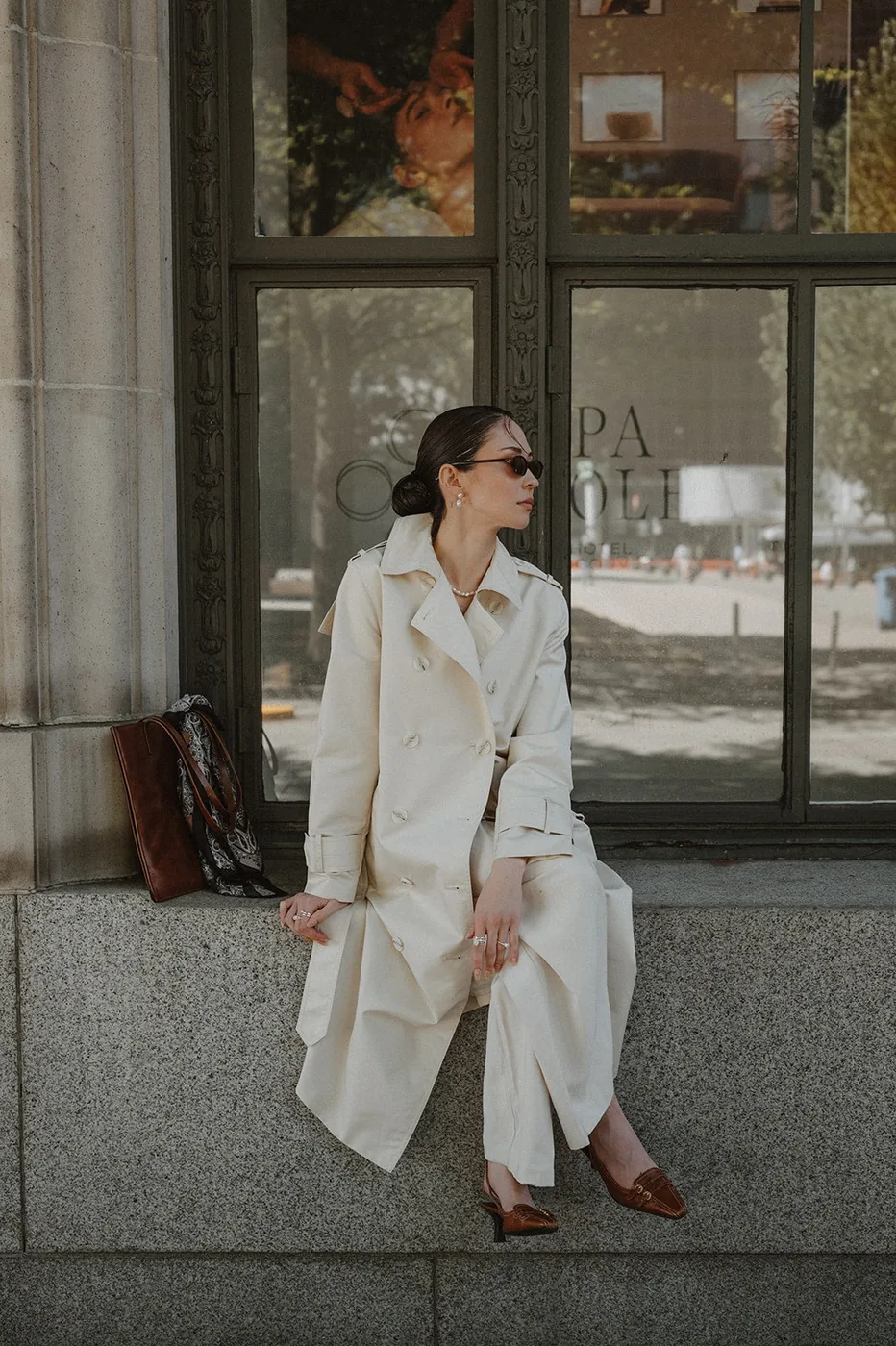Double Pearl Drop Earrings β product image 10