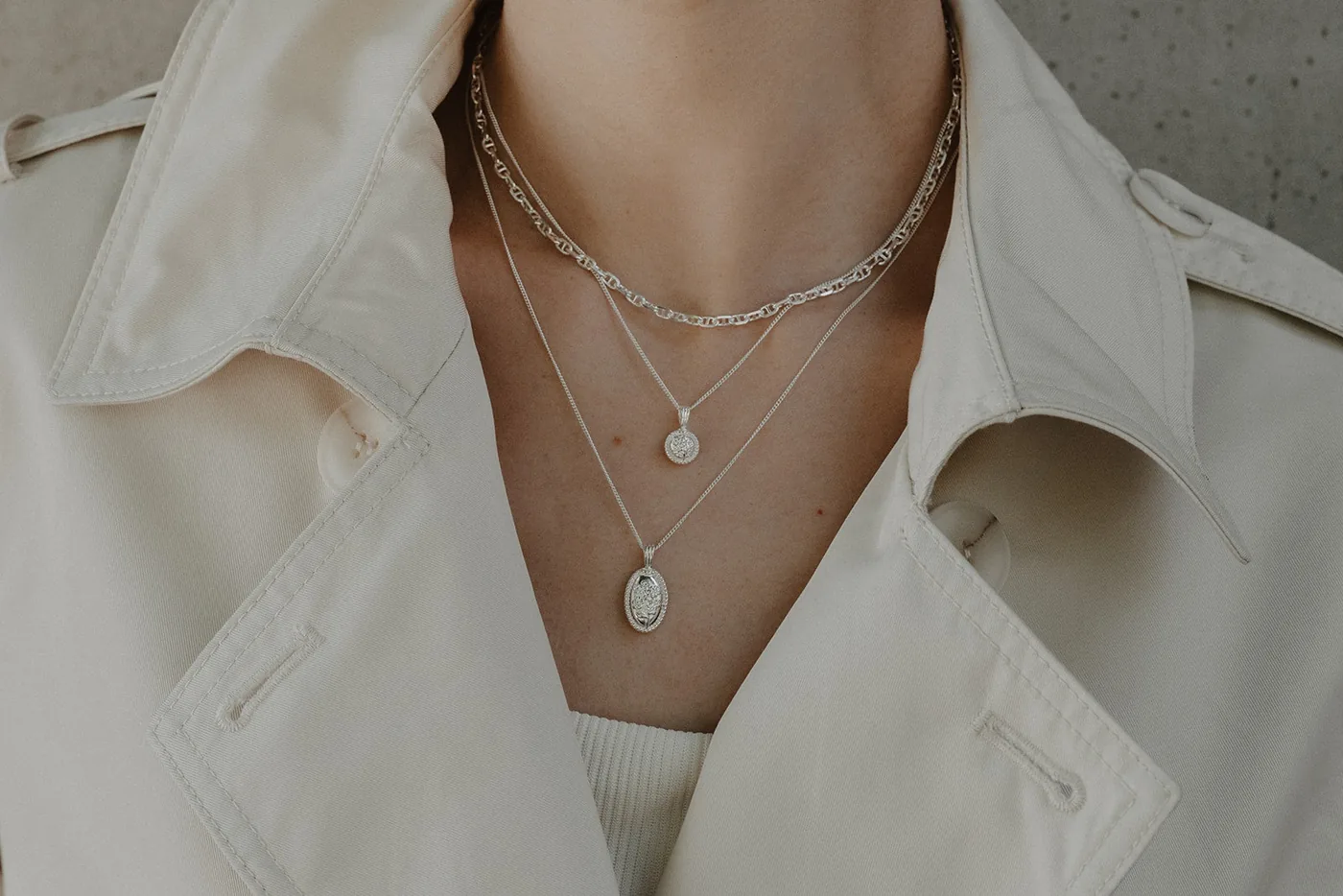 Forget-Me-Not Circle Cremains Urn Necklace - Sterling Silver — product image 6