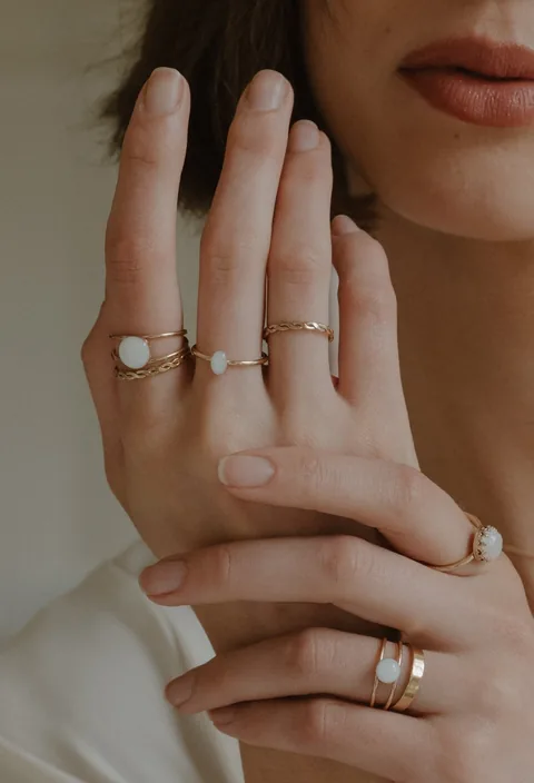 Cremation Small Oval Ring - 14k Gold Filled — product image 4