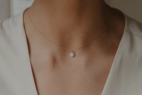 Mothers Milk Cable Chain Necklace - 14K Solid Gold — product image 1