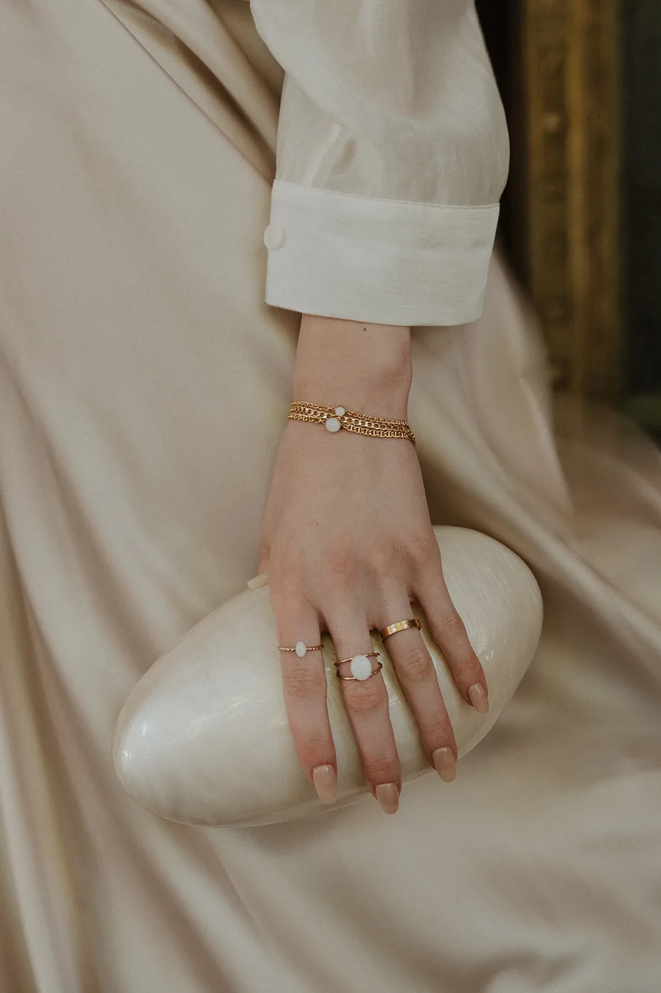 Cremation Roped Oval Ring - 14k Gold Filled — product image 7