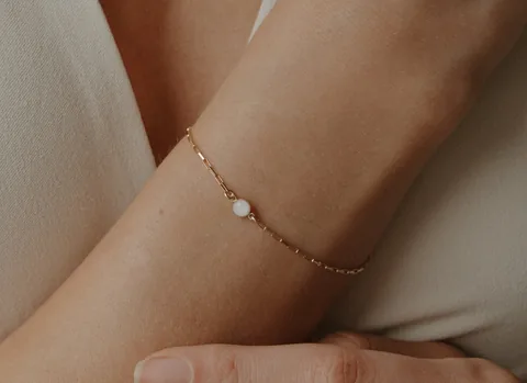 Cremation Box Clip Chain Bracelet- 14K Solid Gold — product image 5