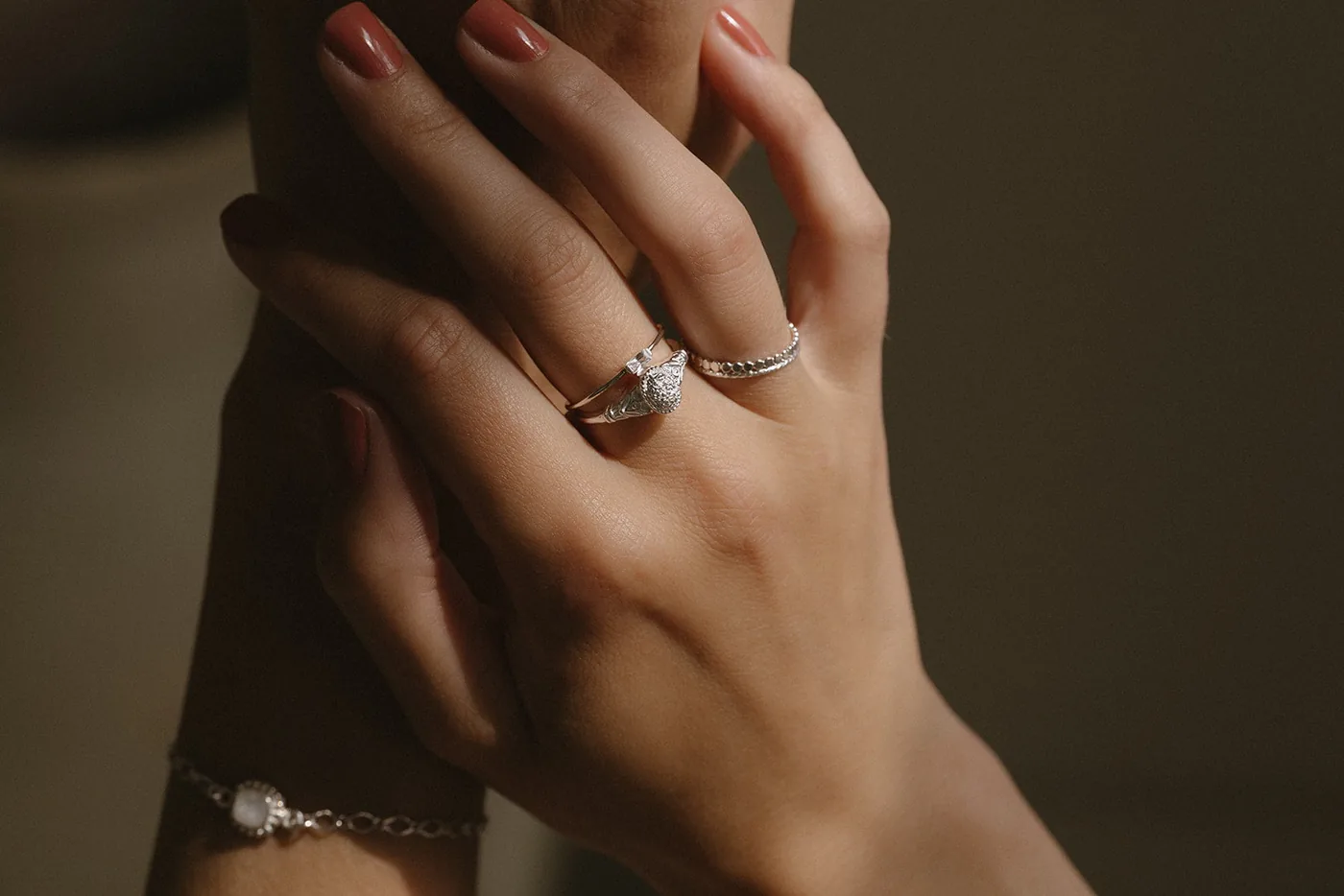 Forget-Me-Not Cremains Urn Ring - Sterling Silver — product image 3