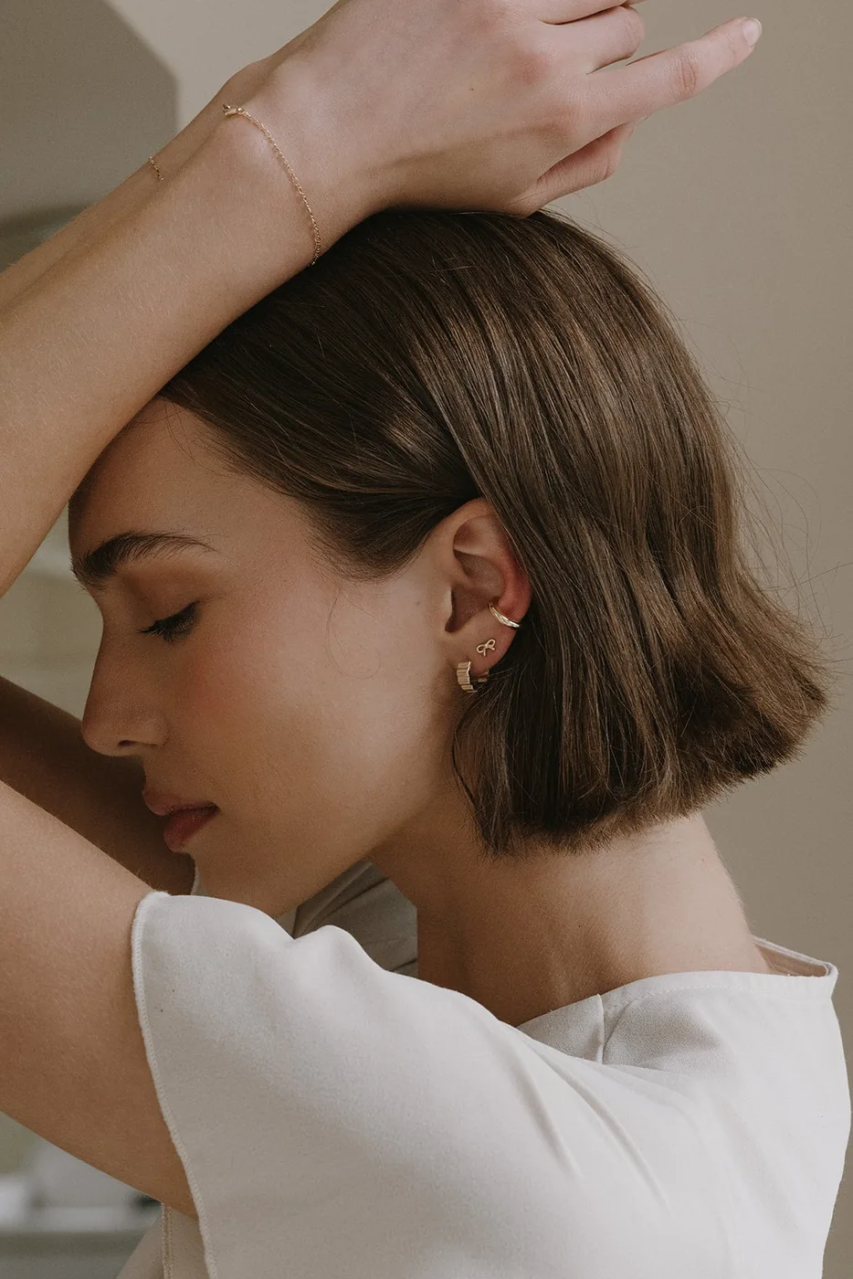 Small Bow Studs- 14k Gold Filled — product image 4