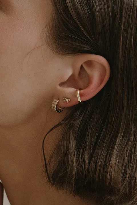 Small Bow Studs- 14k Gold Filled — product image 2