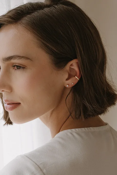 Cremation Stud Earrings - 14k Gold Filled — product image 5