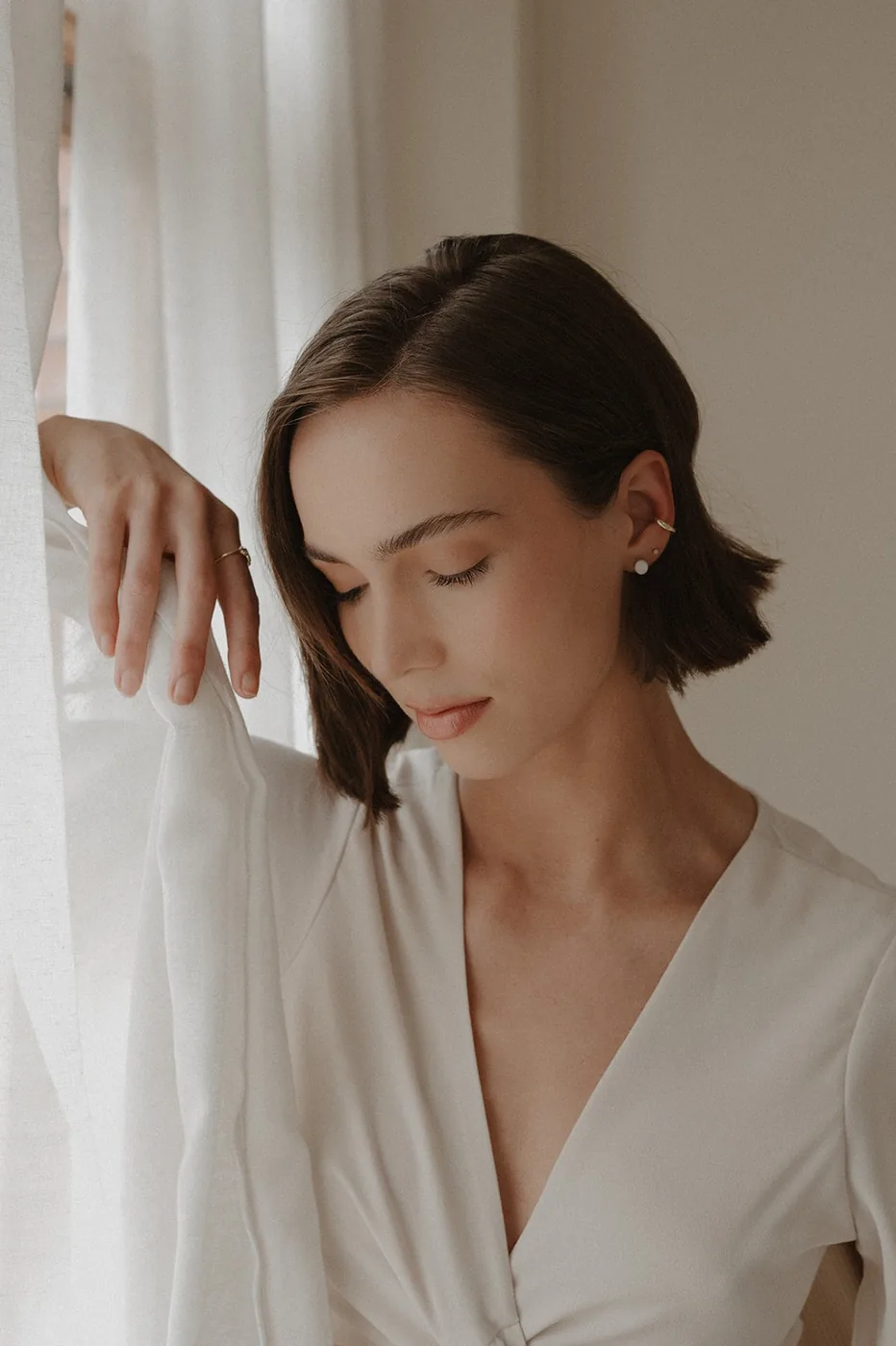 Cremation Oval Stud Earrings - 14k Gold Filled — product image 5