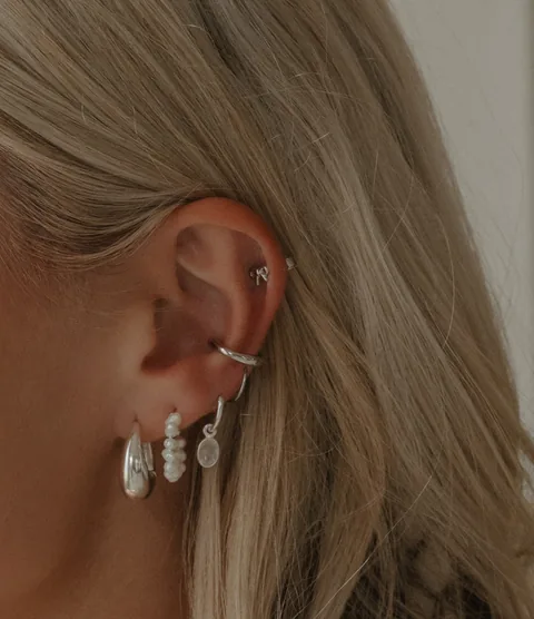Small Bow Studs- Sterling Silver — product image 2
