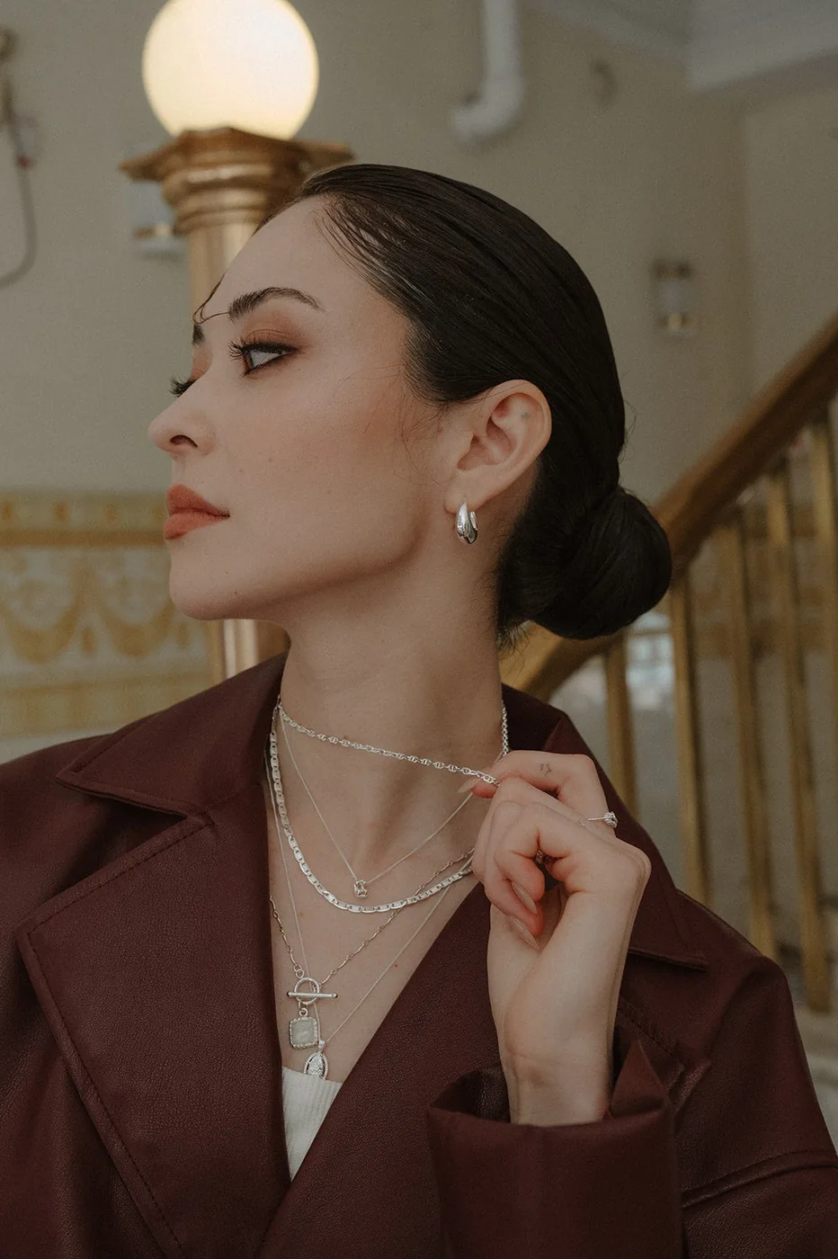 Marine Chain Necklace- Sterling Silver — product image 3