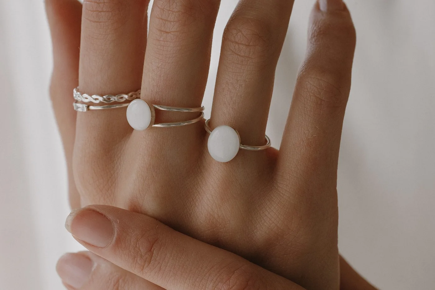 Mothers Milk Large Oval Ring - Sterling Silver — product image 3