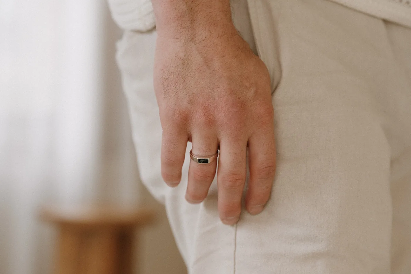 Cremation Signet Ring - Sterling Silver — product image 6