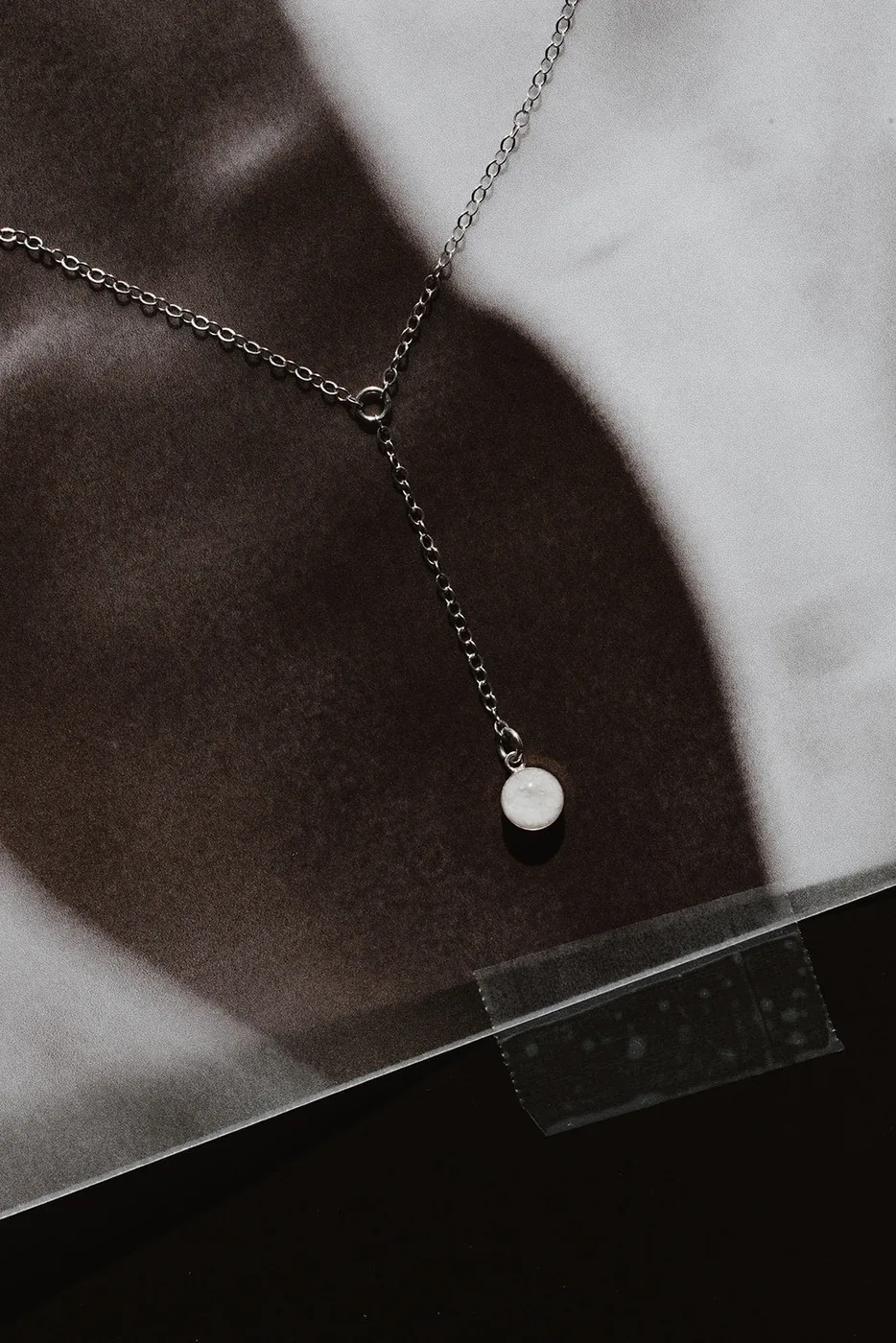 Cremation Drop Necklace - Sterling Silver — product image 3