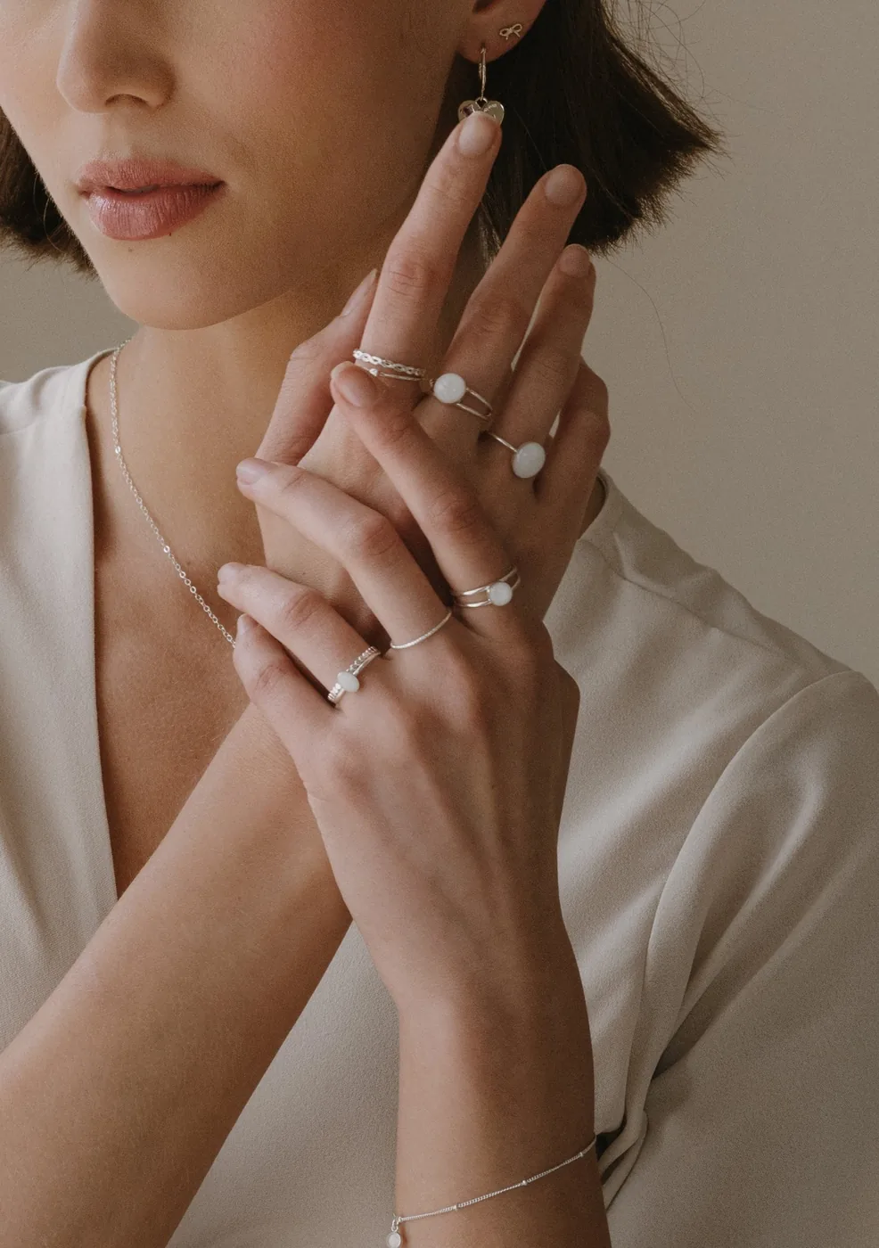 Cremation Large Oval Ring- Sterling Silver — product image 2