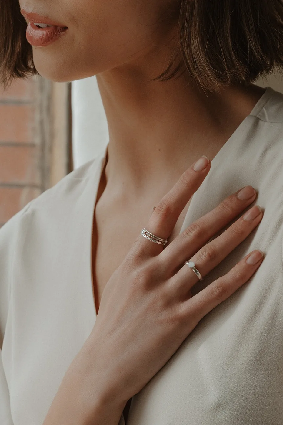 Cremation Thick Band Ring - Sterling Silver — product image 4