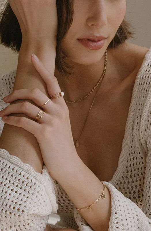 Mothers Milk Double Band Circle Ring - 14k Gold Filled — product image 2