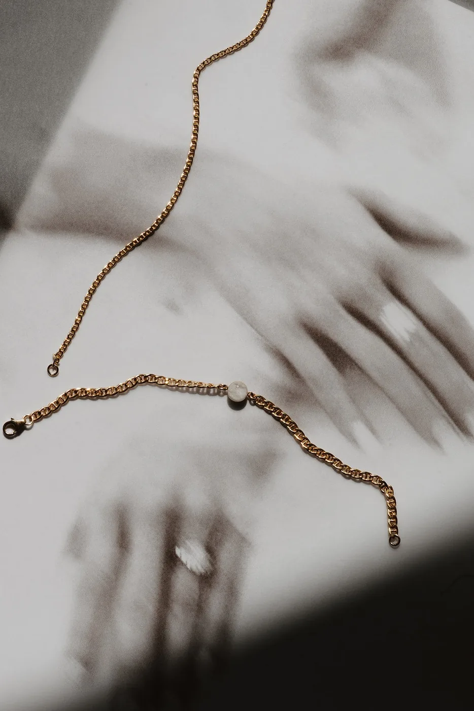 Cremation Thick Marine Chain Bracelet- 14k Gold Filled — product image 4