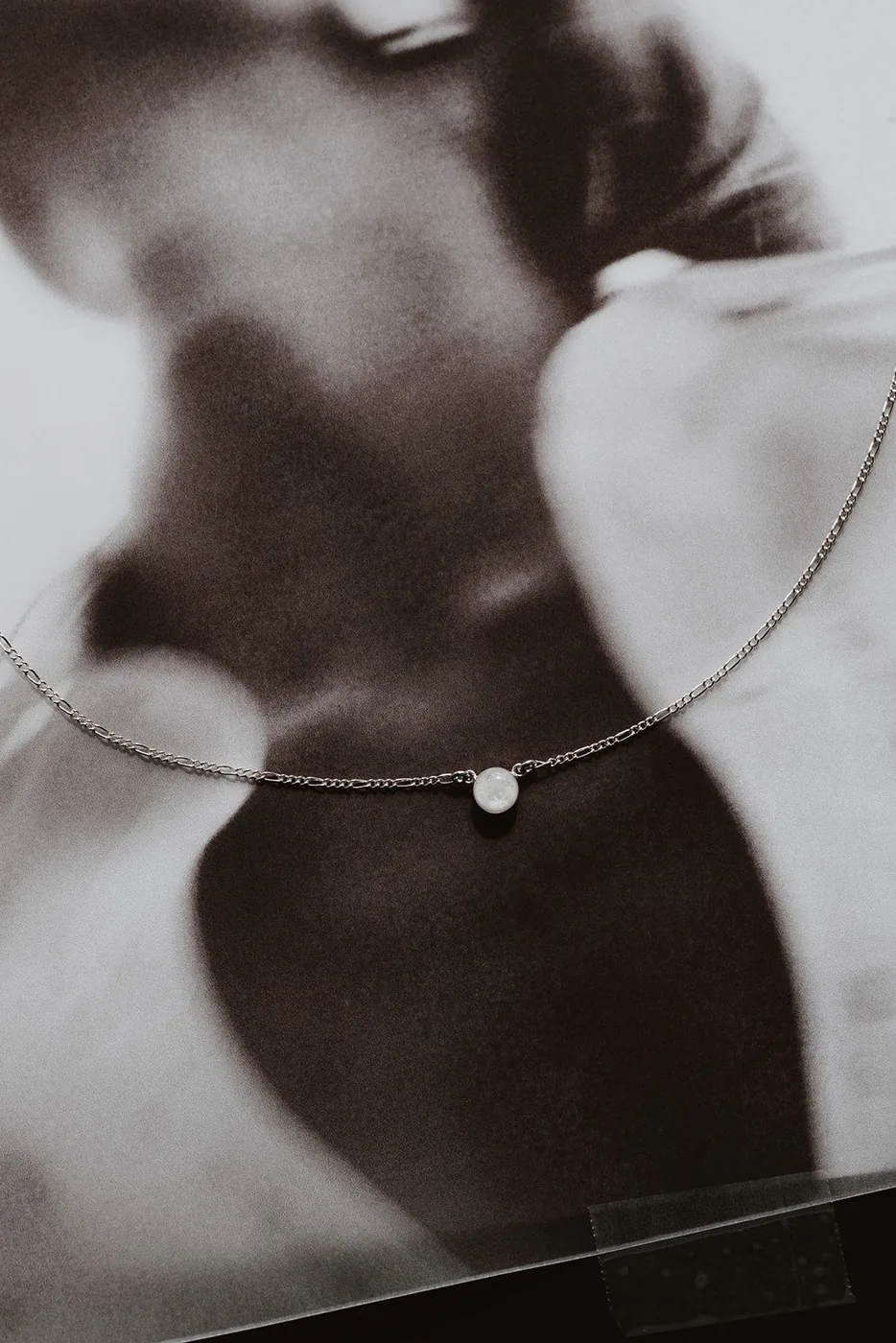 Cremation Skinny Figaro Necklace - Sterling Silver — product image 3
