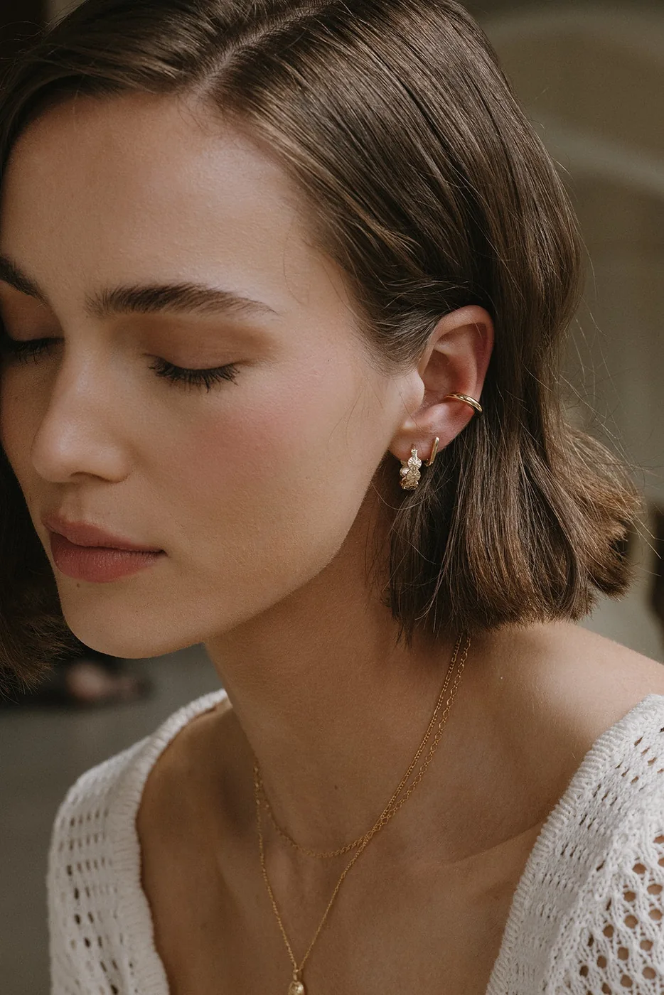 The Golden Hour Hoops - 14k Gold Filled — product image 8