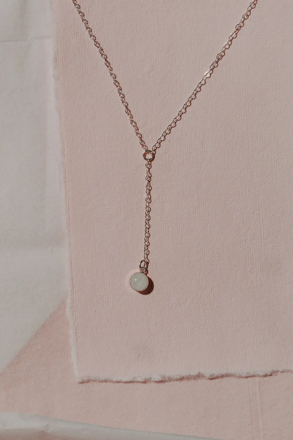 Cremation Drop Necklace - Sterling Silver — product image 1