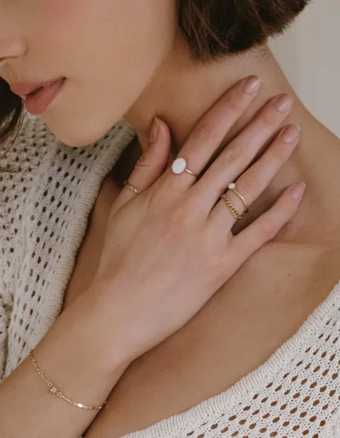 Cremation Large Oval Ring- 14k Gold Filled — product image 3