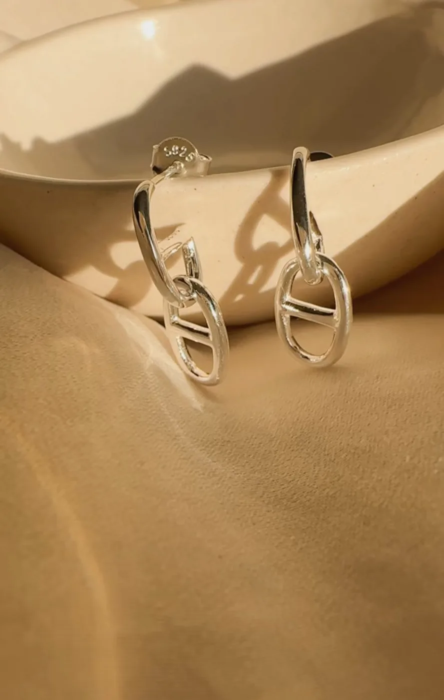Marine Chain Silver Studs - Sterling Silver — product image 5