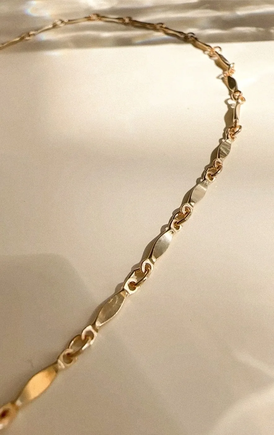 Bar Chain Anklet - 14K Gold Filled — product image 2
