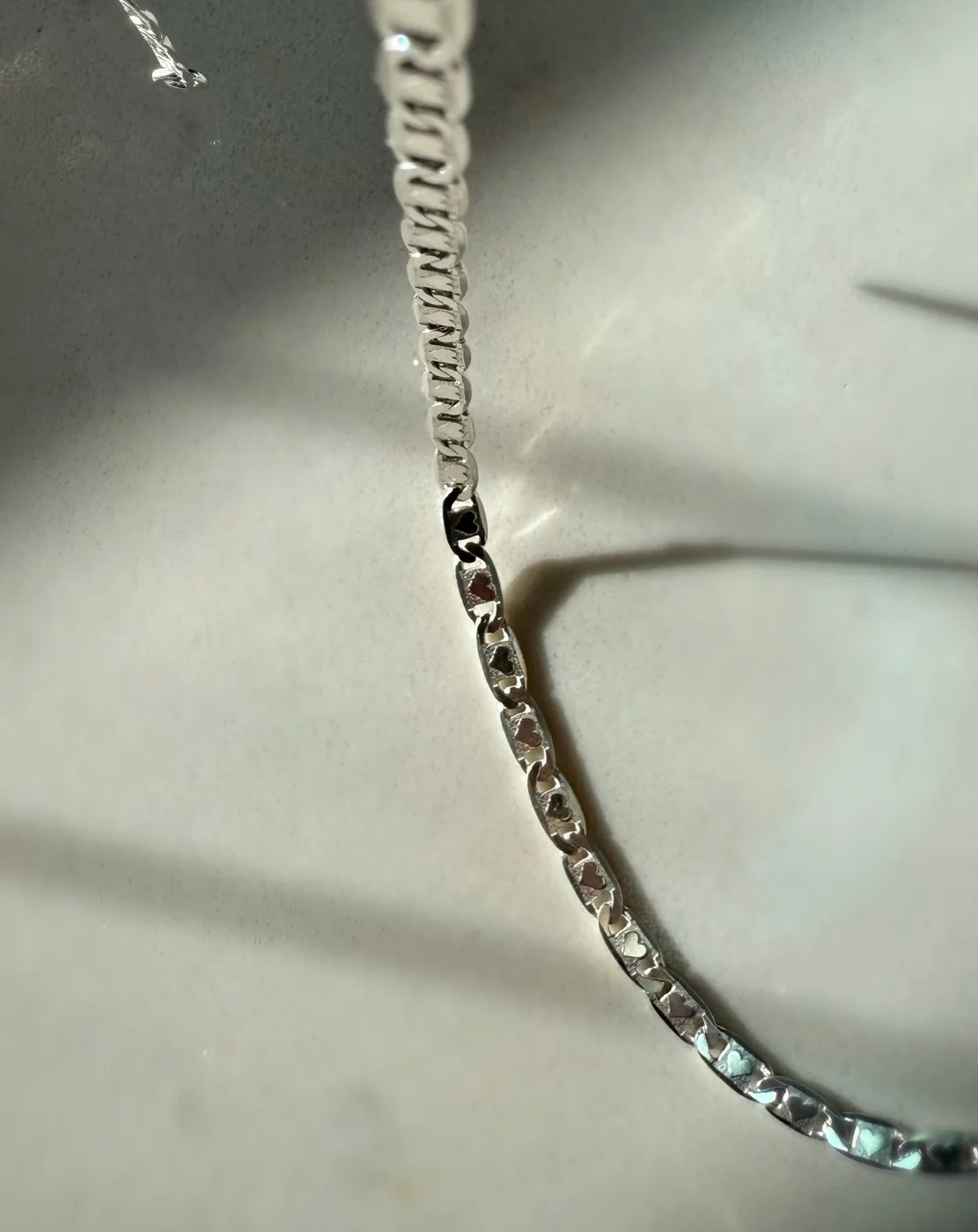 Valentino Heart Chain Necklace - Sterling Silver — product image 5