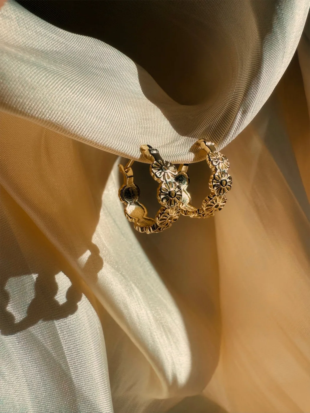 The Golden Hour Hoops - 14k Gold Filled — product image 1