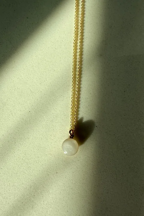 Mothers Milk Cable Chain Necklace - 14K Solid Gold — product image 3