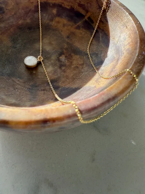 Cremation Cable Chain Necklace - 14K Solid Gold — product image 1