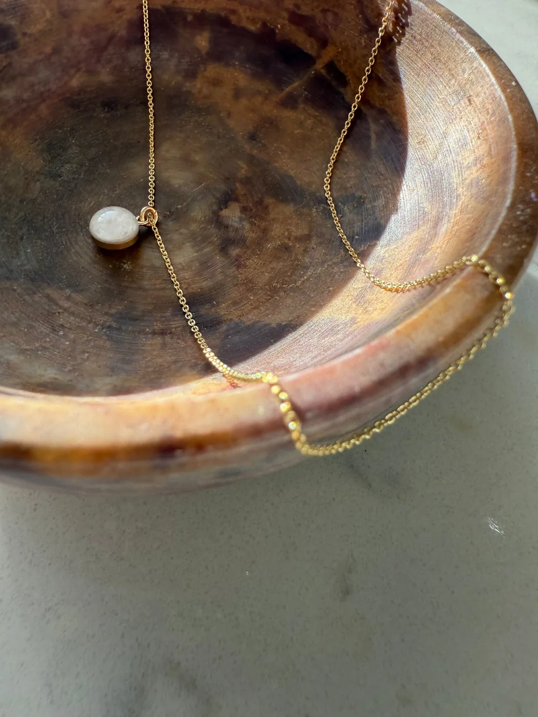 Cremation Cable Chain Necklace - 14K Solid Gold — product image 1
