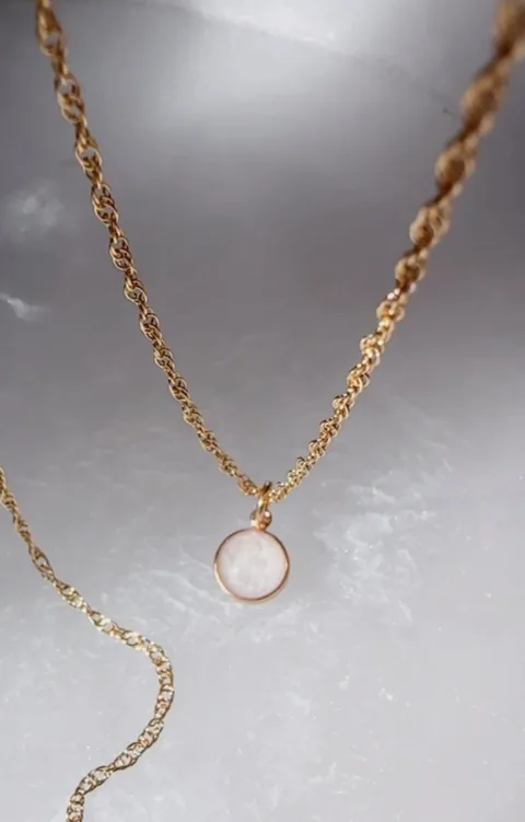 Cremation Roped Chain Necklace - 14K Solid Gold — product image 4