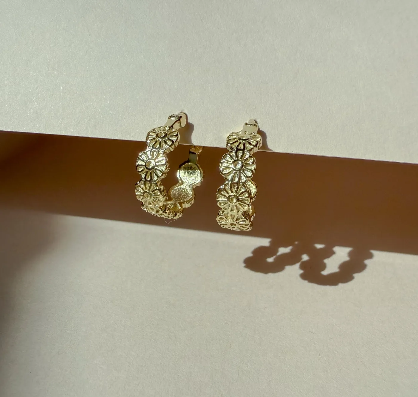 The Golden Hour Hoops - 14k Gold Filled — product image 3