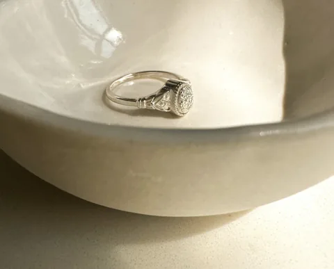Forget-Me-Not Cremains Urn Ring - Sterling Silver — product image 9