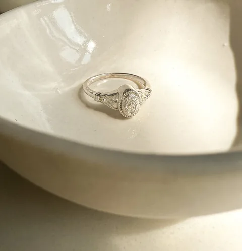 Forget-Me-Not Cremains Urn Ring - Sterling Silver — product image 5
