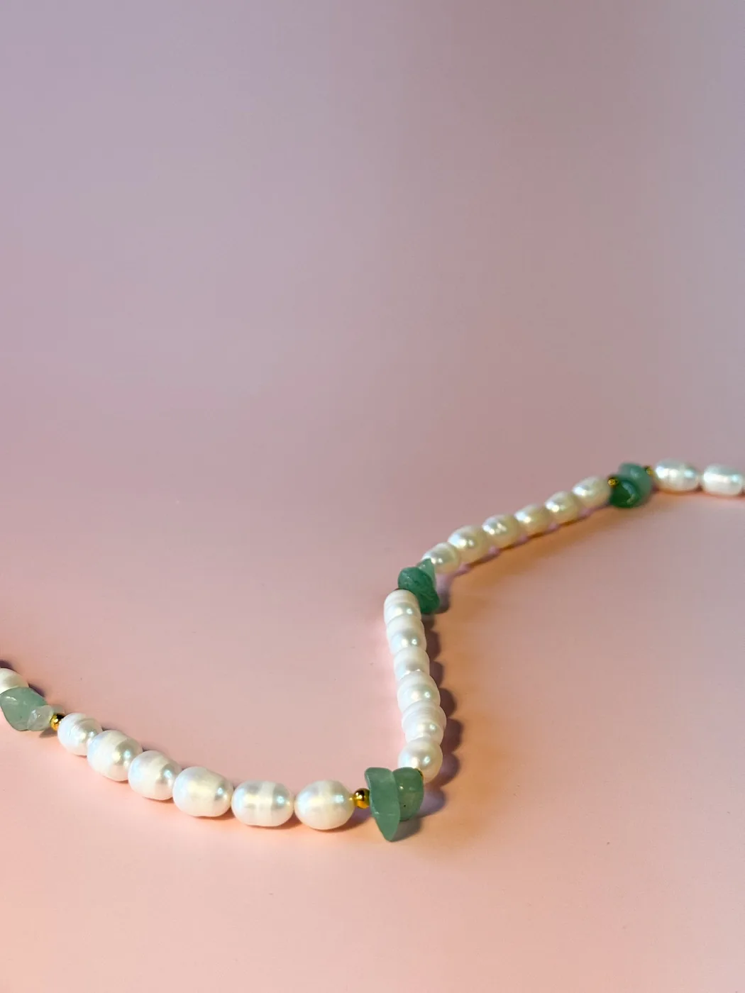 Large Freshwater Pearl and Jade Set- 14K Gold Filled — product image 7