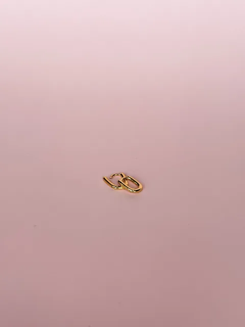 Small Rectangle Hoops- 14K Gold Filled — product image 3