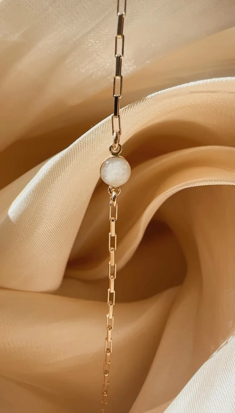 Cremation Box Clip Chain Bracelet- 14K Solid Gold — product image 6