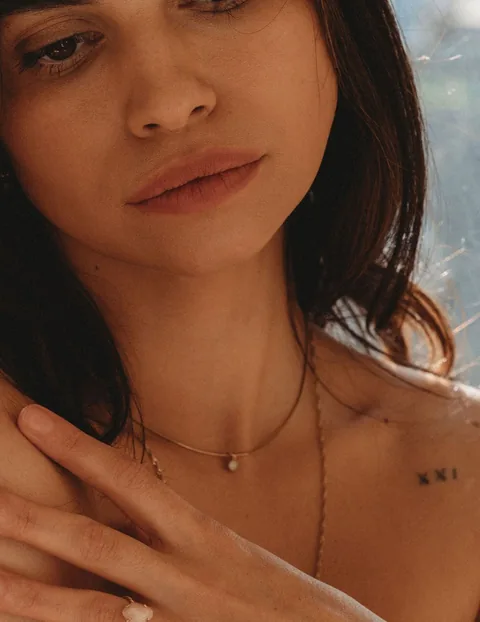 Mothers Milk Snake Chain Necklace- 14k Gold Filled — product image 4