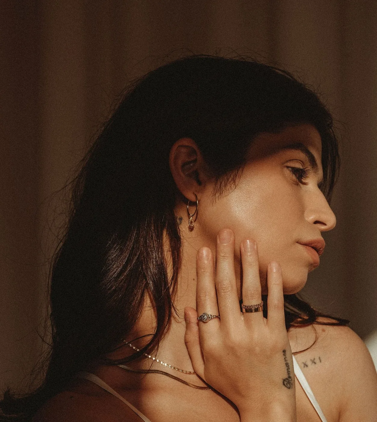 Large Crystal Hoops - 14k Gold Filled — product image 5