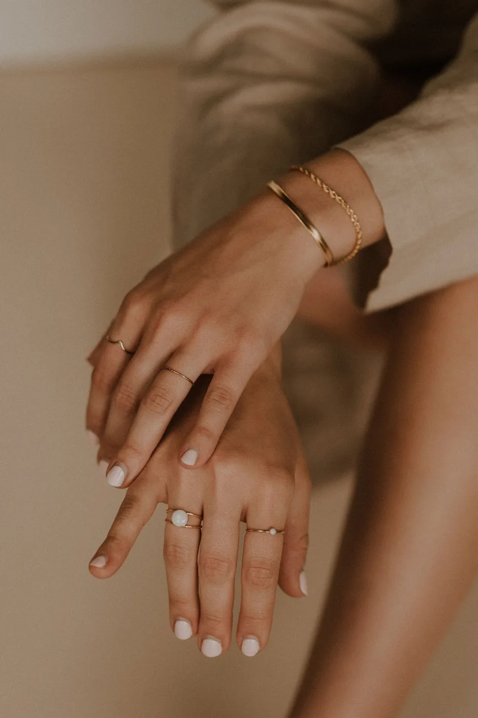 Mothers Milk Double Band Circle Ring - 14k Gold Filled — product image 12
