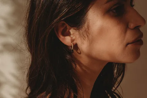 Roped Hinge Hoops - 14k Gold Filled — product image 2