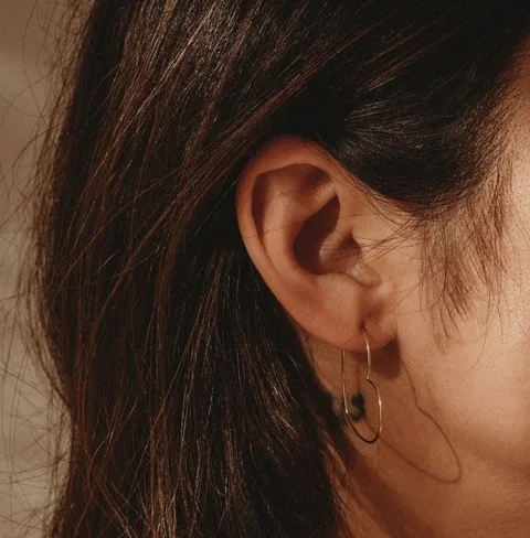 Heart Hoop Earrings - 14k Gold Filled — product image 4