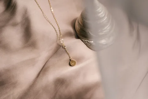 Flat Cable Drop Necklace - Personalized - 14k Gold Filled — product image 3